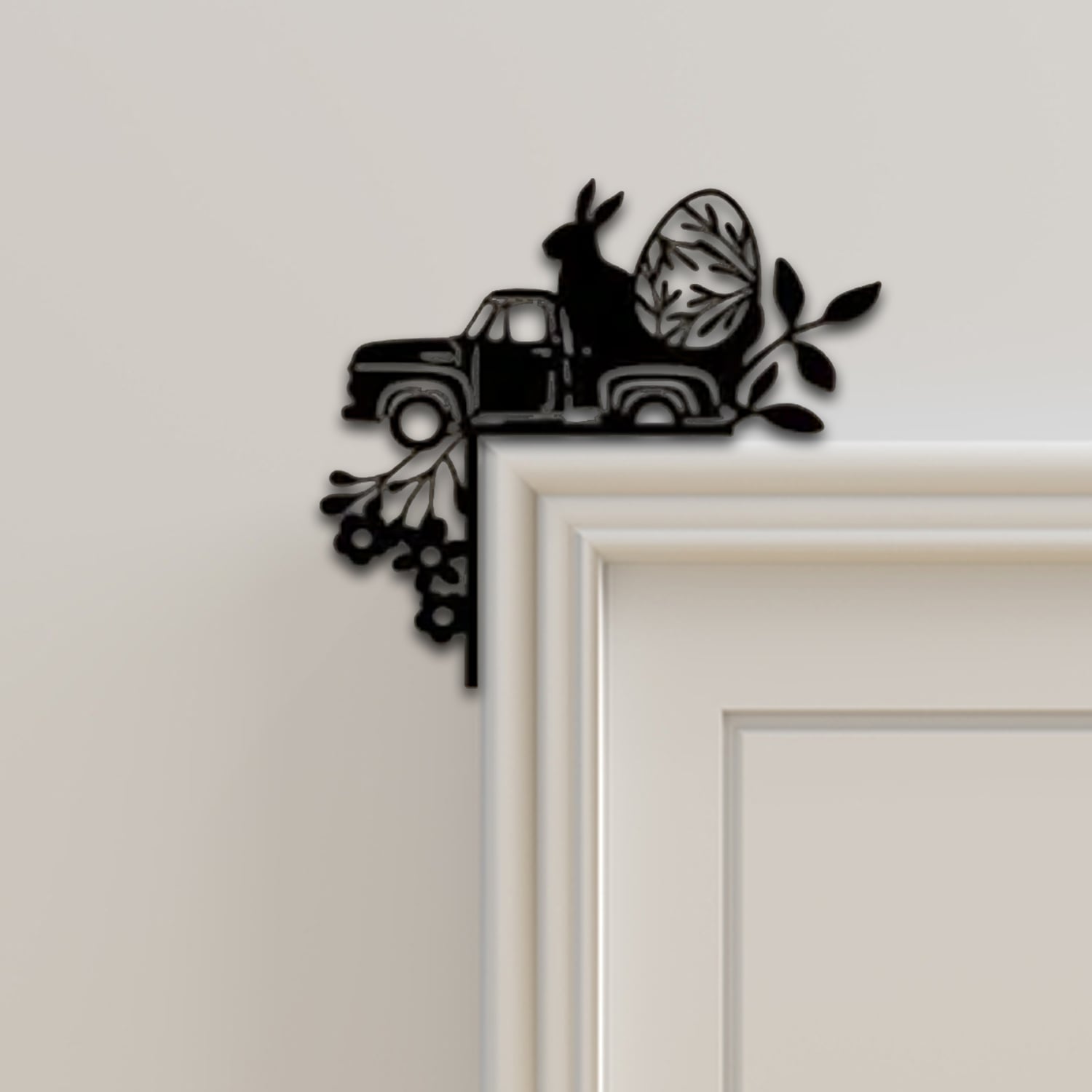 Rabbit Door Corner Decor 3d model