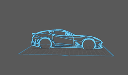 Ferrari - 812 Competition Wall Art 3d model