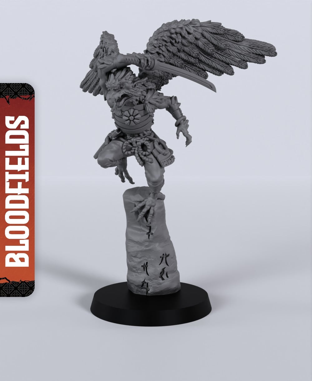 Tengu - With Free Dragon - 5e DnD Inspired for RPG and Wargamers 3d model