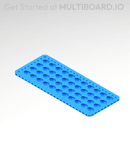 5x12 MU - Point Hole MU - MultiBoard Plate 3d model