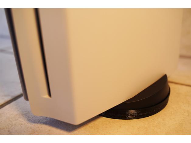 Playstation 5 PS5 Anti-Vibration vibration damper rubber mat shock absorber - better airflow cooling 3d model