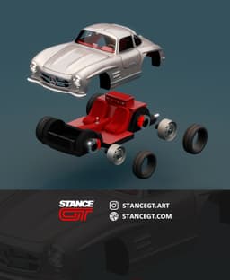 Mercedes 300SL | Model Kit Car 3d model