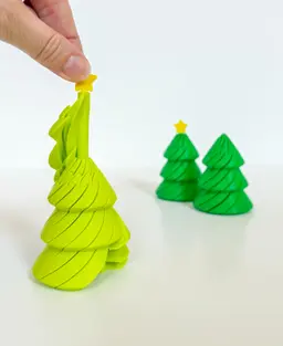 Twisty Fidget Tree (2 Styles) 3d model