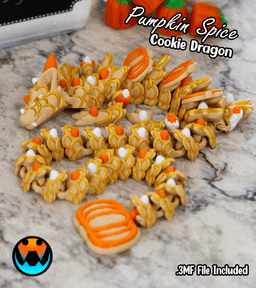 Pumpkin Spice Cookie Dragon 3d model