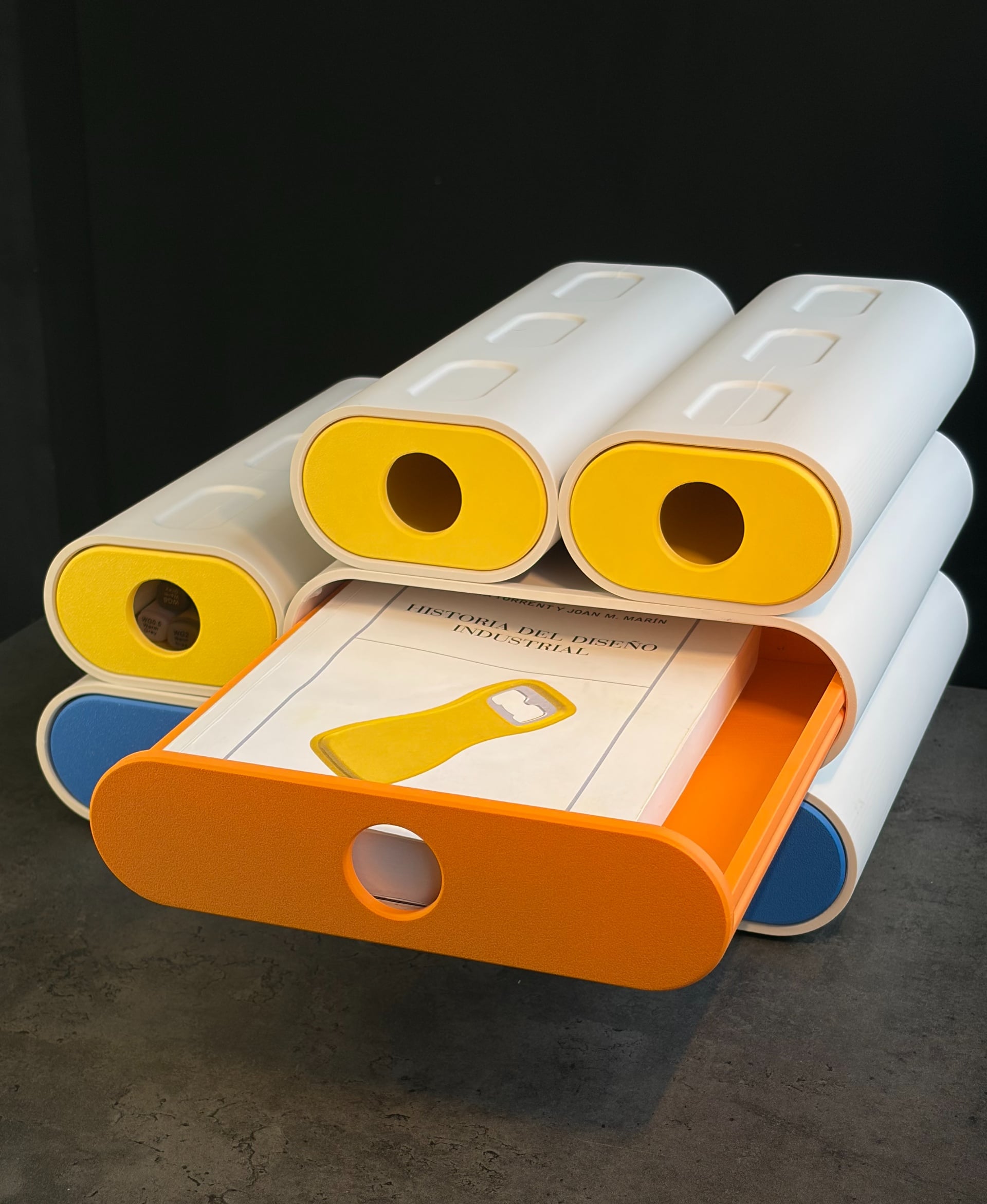 UPPA - Modular stackable drawer 3d model