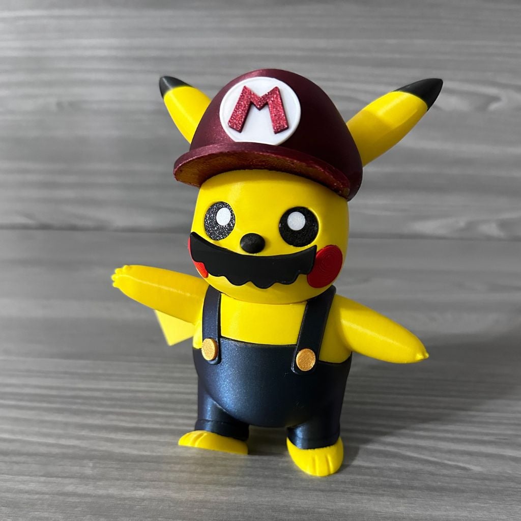 Pikachu Mario Version 3d model