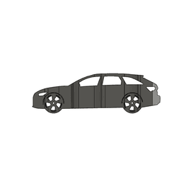 RS6 Avant 3D Car Flip Art Desk Display 3d model