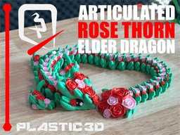 Elder Articulated Rose Dragon — The Flora Guardians 3d model