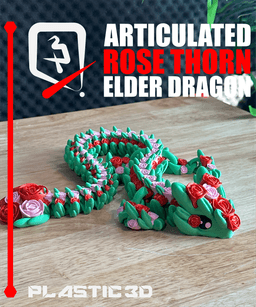 Elder Articulated Rose Dragon — The Flora Guardians 3d model