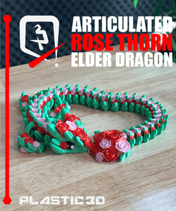 Elder Articulated Rose Dragon — The Flora Guardians 3d model