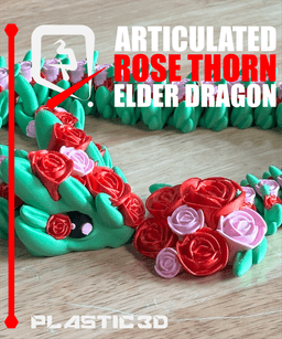Elder Articulated Rose Dragon — The Flora Guardians 3d model