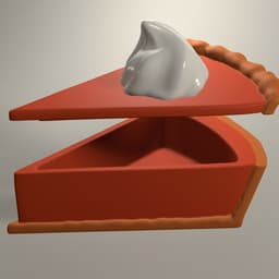 Slice of Joy Container (Pumpkin Pie) – Wiggle Budz – (Harvest Hearts Collection) 3d model