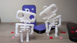 Skeleton Buddy Dead Phone Stand - with a Secret Inside 3d model
