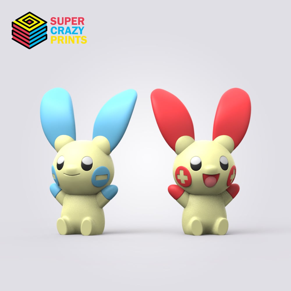 Plusle & Minun 3d model