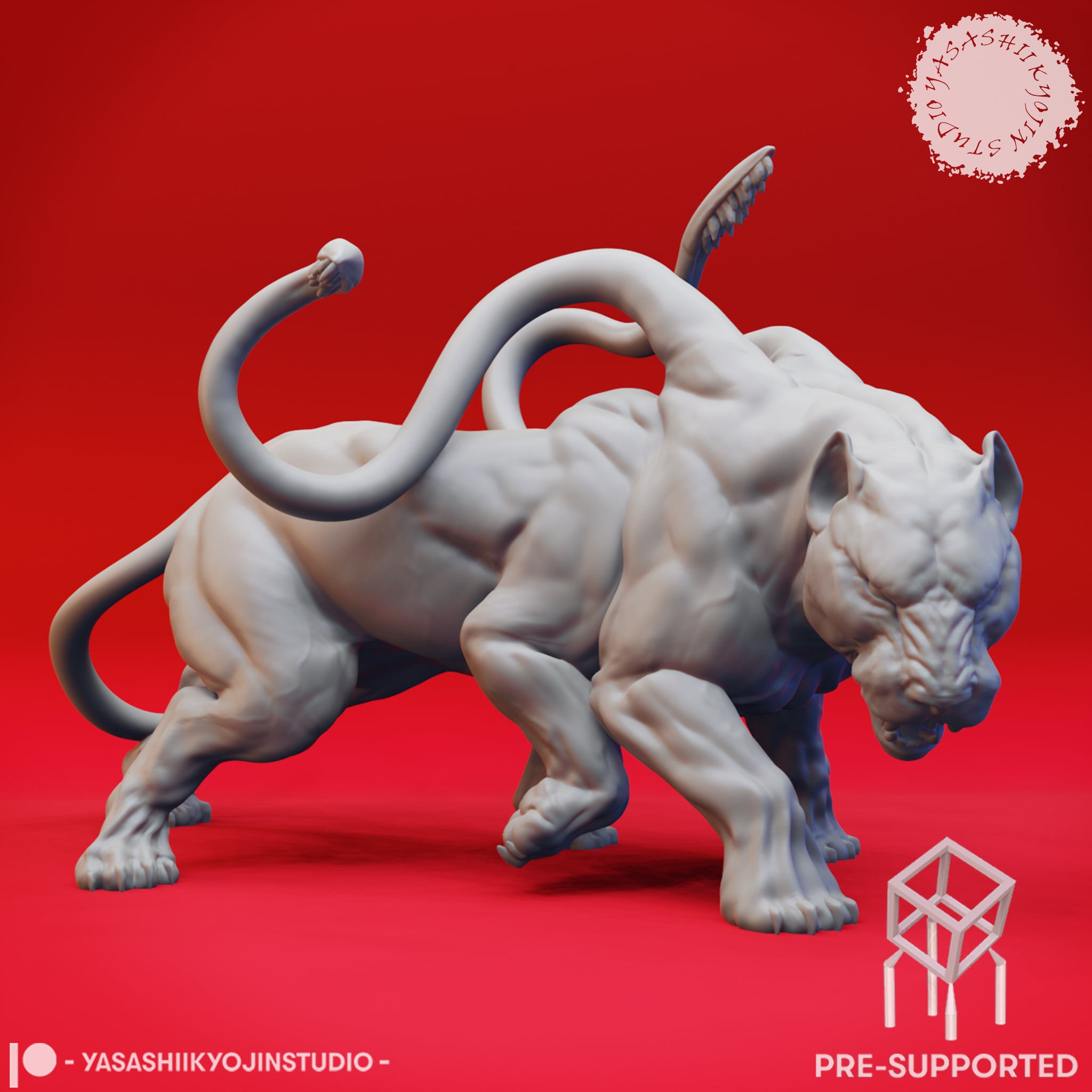 Displacer Beast - Agro - Tabletop Miniature (Pre-Supported) 3d model