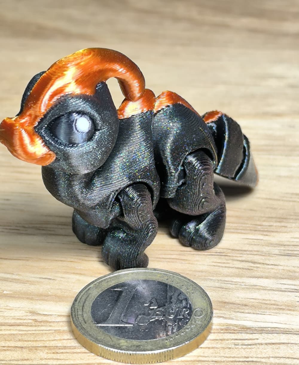 Dark green galaxy PLA ist to dark... Anyways cute!