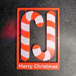 Candy Ornament Card Colored .3MF 3d model