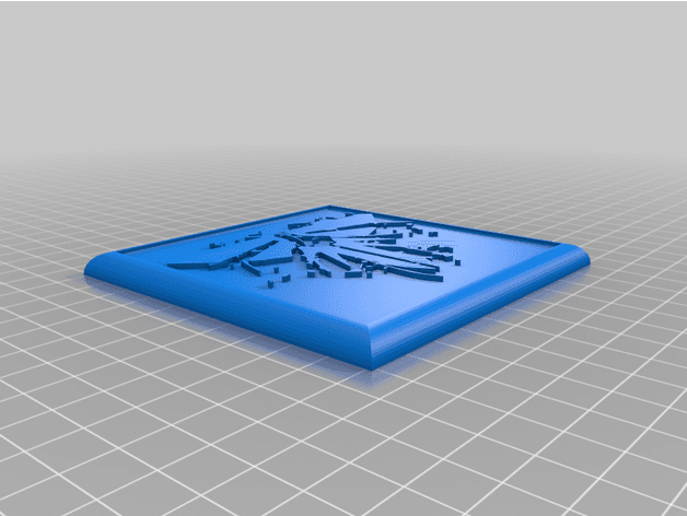 The Last of Us Firefly - Drink Coaster 3d model