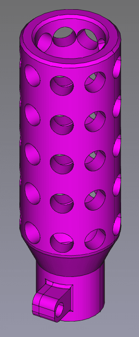 Nerf Rapid Strike Muzzle Replacment 3d model