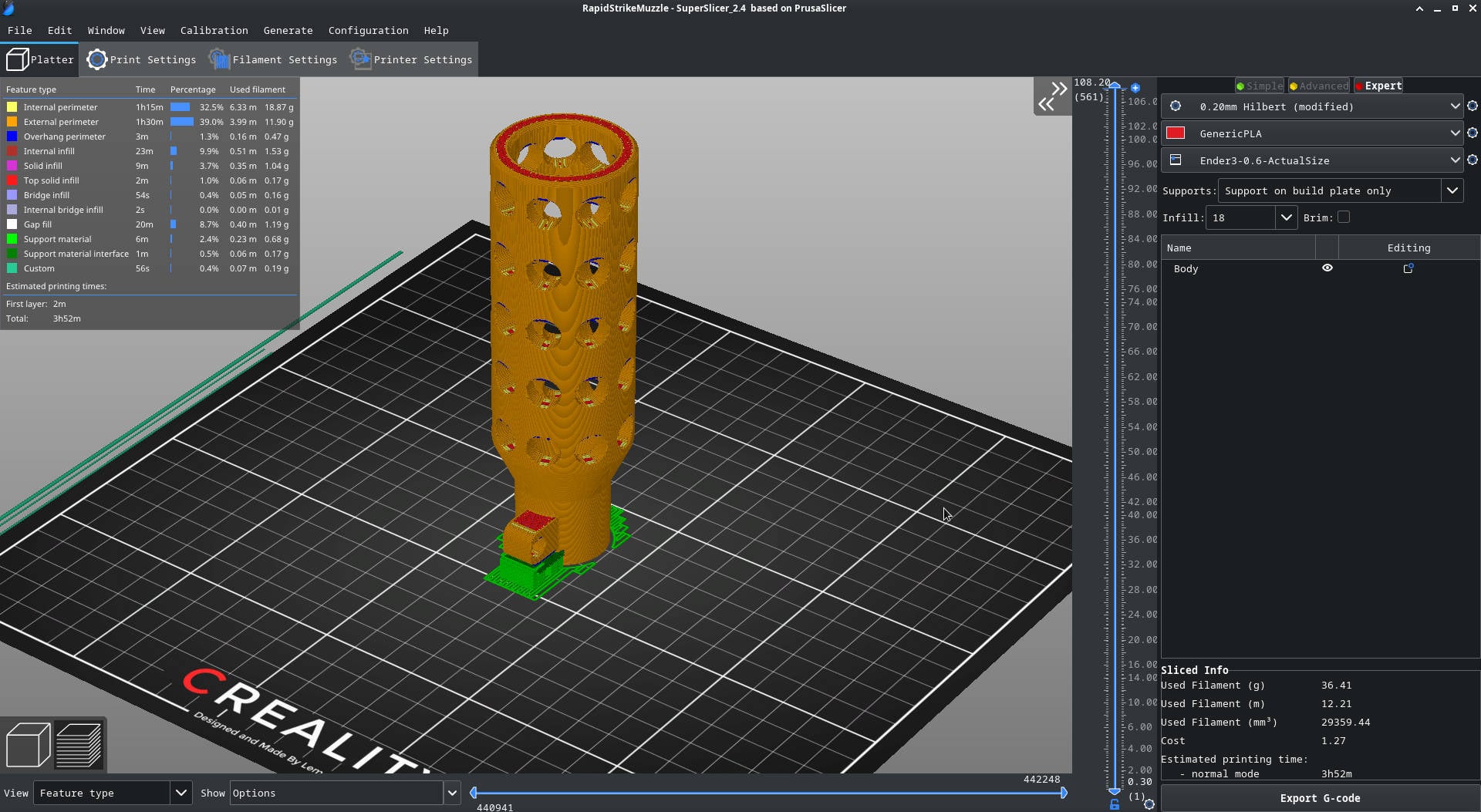 Nerf Rapid Strike Muzzle Replacment 3d model