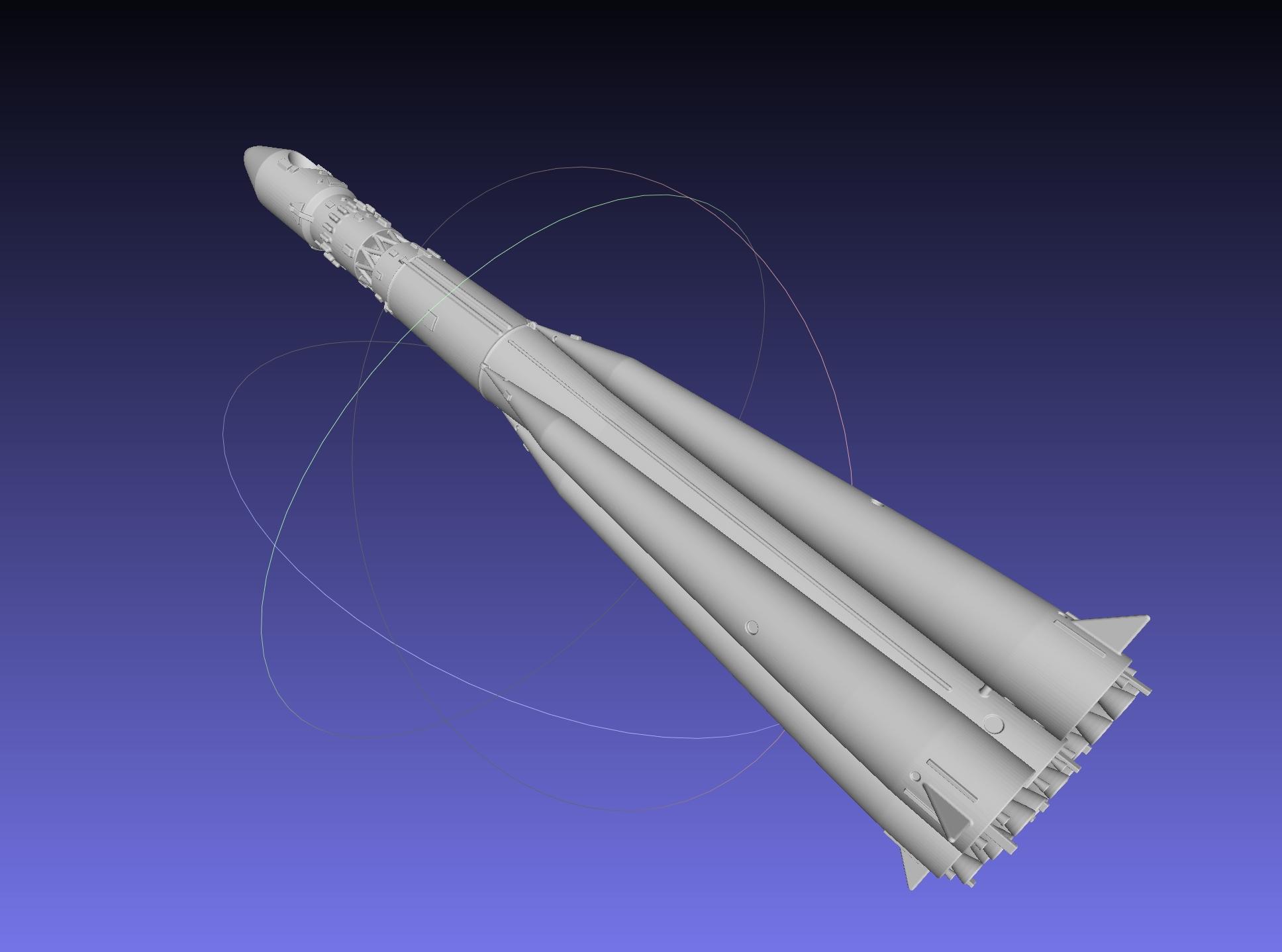 Vostok K Rocket Model 3d model
