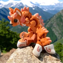 Kitsune Dragon Articulated Flexi 3d model