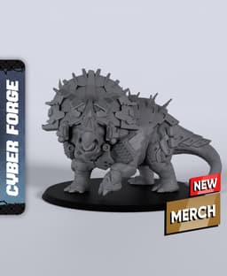 Laser Beast 3C709 - With Free Cyberpunk Warhammer - 40k Sci-Fi Gift Ideas for RPG and Wargamers 3d model