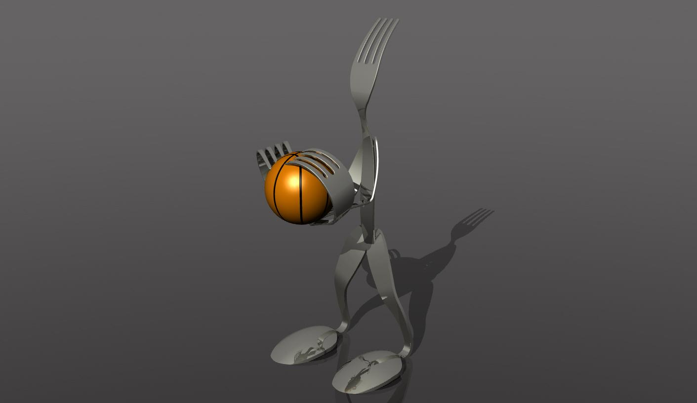Basketball player.stl 3d model