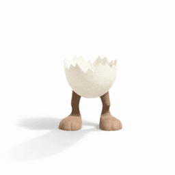 EGG HOLDER WITH LEGS / MODERN HOMEDECOR / FUNNY EGG HOLDER / BUNNY EGG HOLDER / CHICKEN EGG HOLDER 3d model