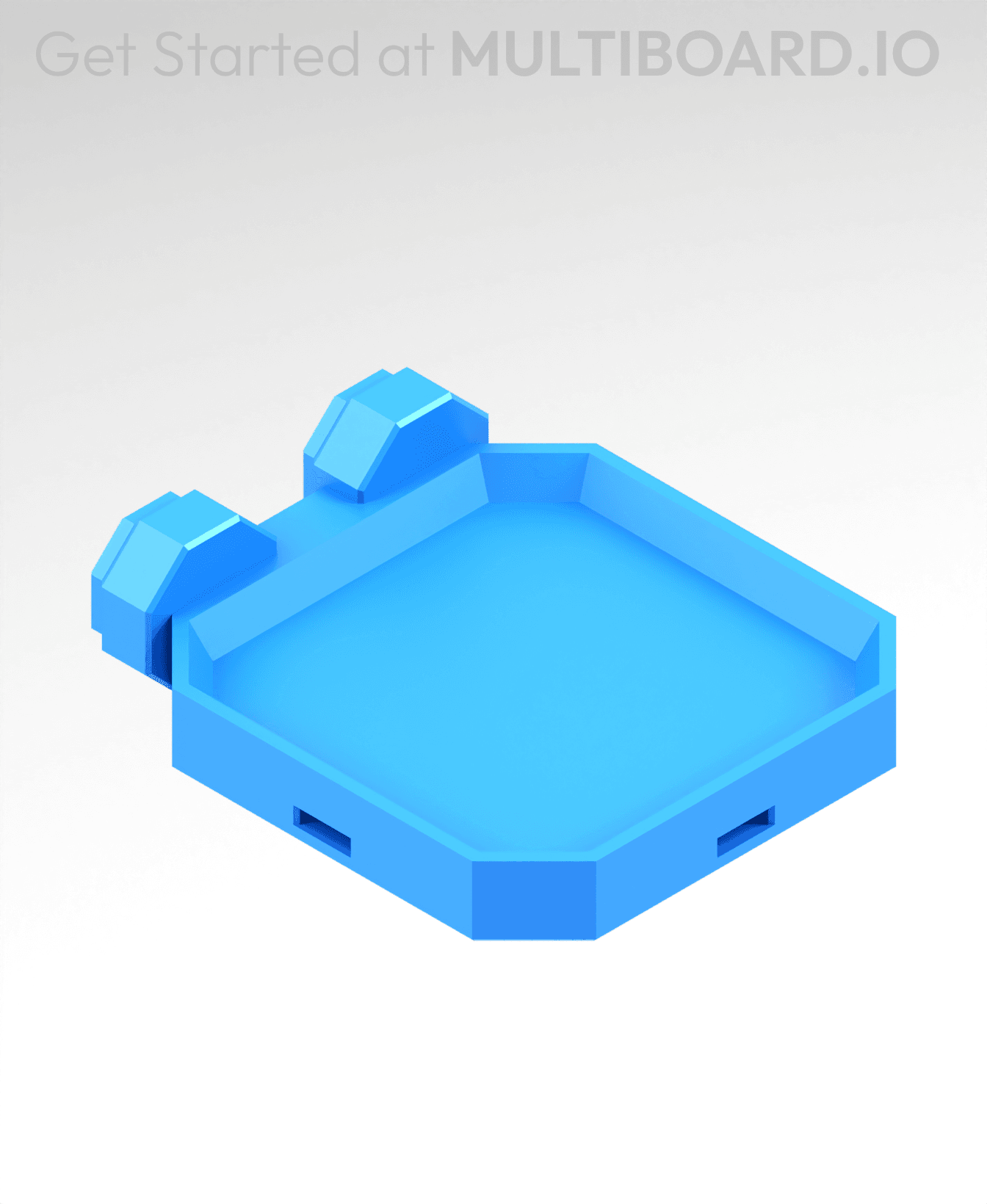 2x2 MU - Simple Bolt-Locked Shelf 3d model