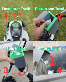 Ego Mower Trash Can 3d model