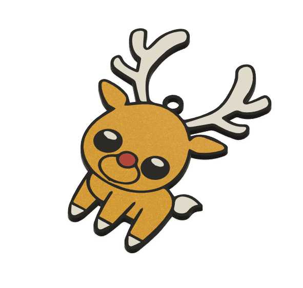 Christmas Pack: Reindeer I 3d model