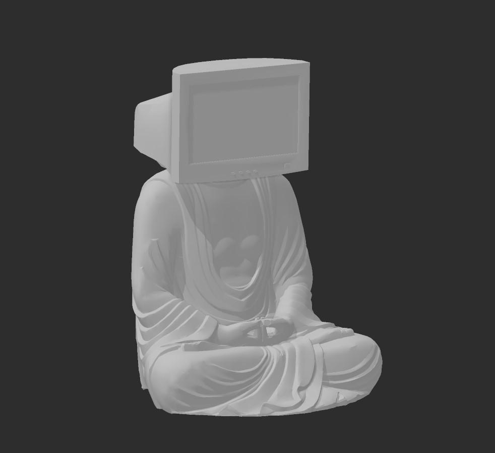 Computer Buddha 3d model