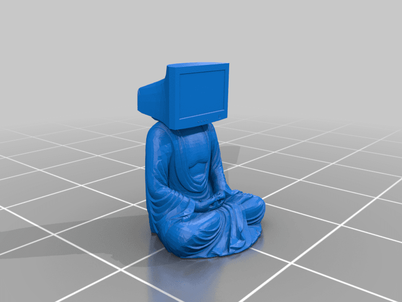 Computer Buddha 3d model