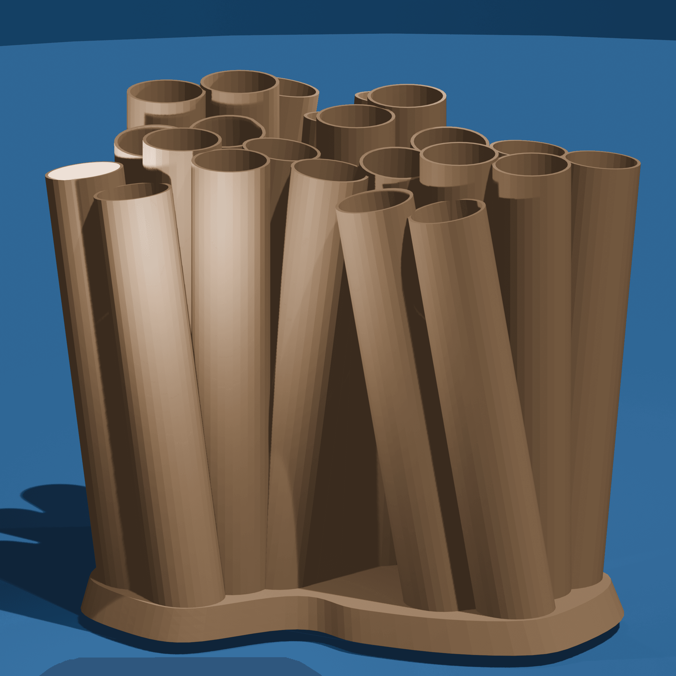 Random Angle Pencil Holder 3d model