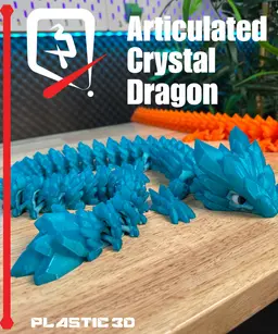 Articulated Crystal Dragon - Elder 3d model