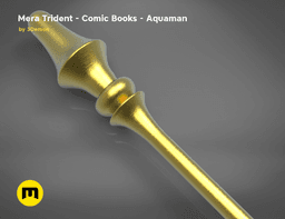 Mera’s Trident from the Aquaman comic books 3d model