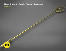 Mera’s Trident from the Aquaman comic books 3d model