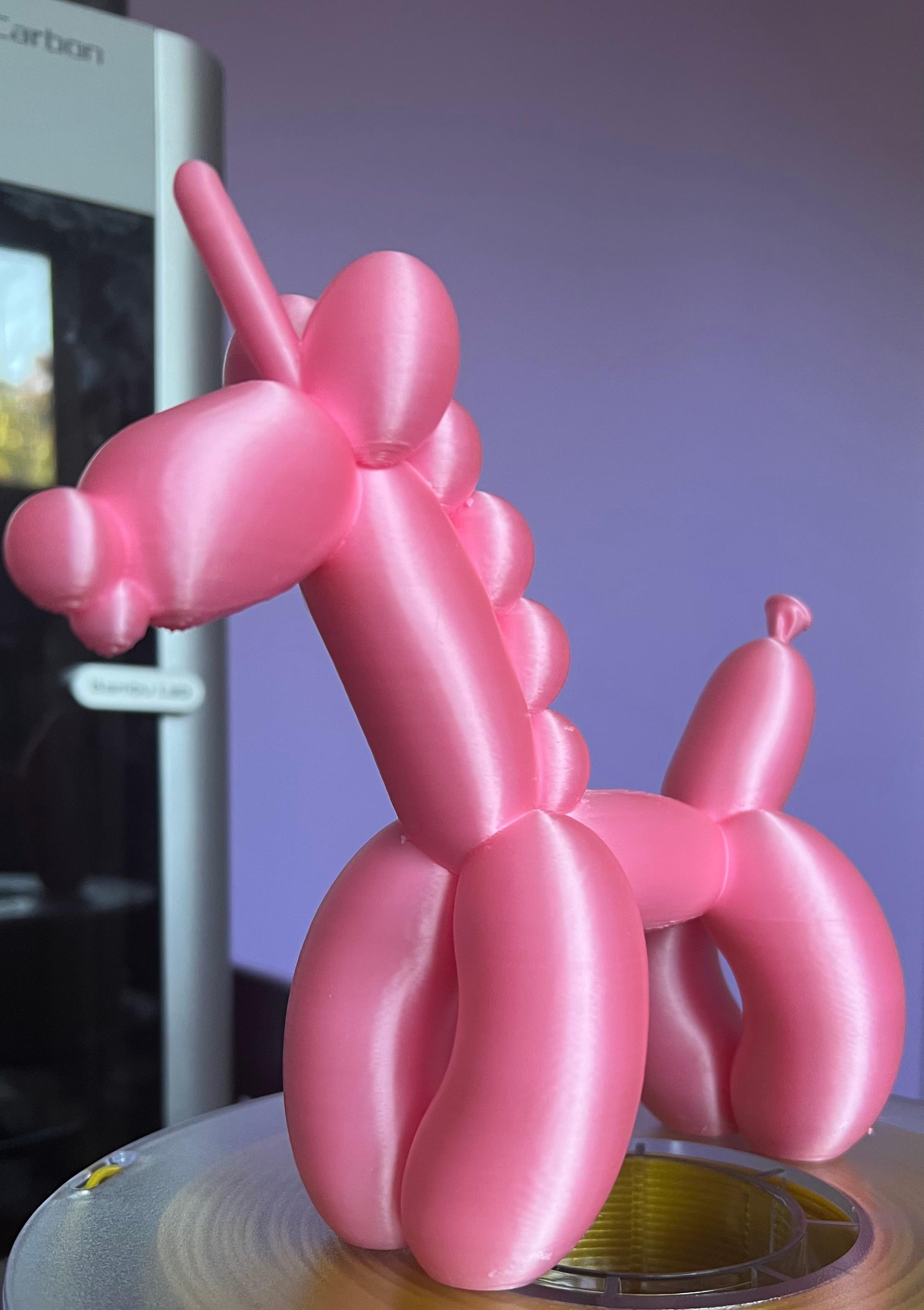Balloon Unicorn - Printed in Eryone silk pink PLA. Very cute design, thank you! - 3d model