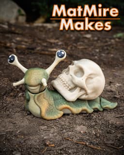 Snail & Slug with Holiday Extras - Articulated Figure 3d model