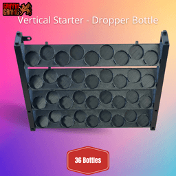 Griffin Gaming Modular Paint Rack - Vertical Section - Dropper Bottle 3d model