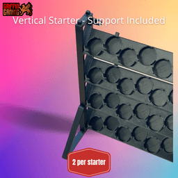 Griffin Gaming Modular Paint Rack - Vertical Section - Dropper Bottle 3d model