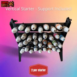 Griffin Gaming Modular Paint Rack - Vertical Section - Dropper Bottle 3d model
