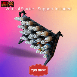 Griffin Gaming Modular Paint Rack - Vertical Section - Dropper Bottle 3d model