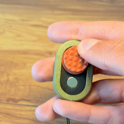 Magnetic Fidget Slider with Keychain, Spiked Mini Pain Stim Sensory Toy 3d model