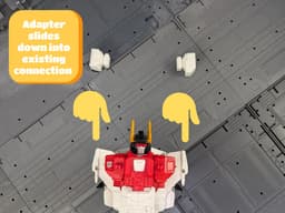 Transformers Legacy Shoulder Adapter Upgrade Kit for Combiner Wars Torso 3d model