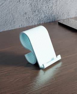 WaveDock – Modern Desk Phone Stand 3d model