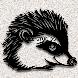 hedgehog wall art small animal wall decor rodent decoration sonic 3d model