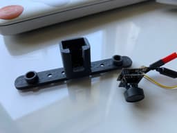 Micro FPV camera mount for Tamiya TT01 and compatible bodyes 3d model