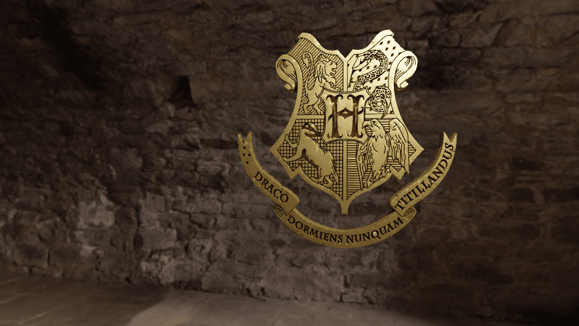 Hogwarts Crest for 3D printing 3d model